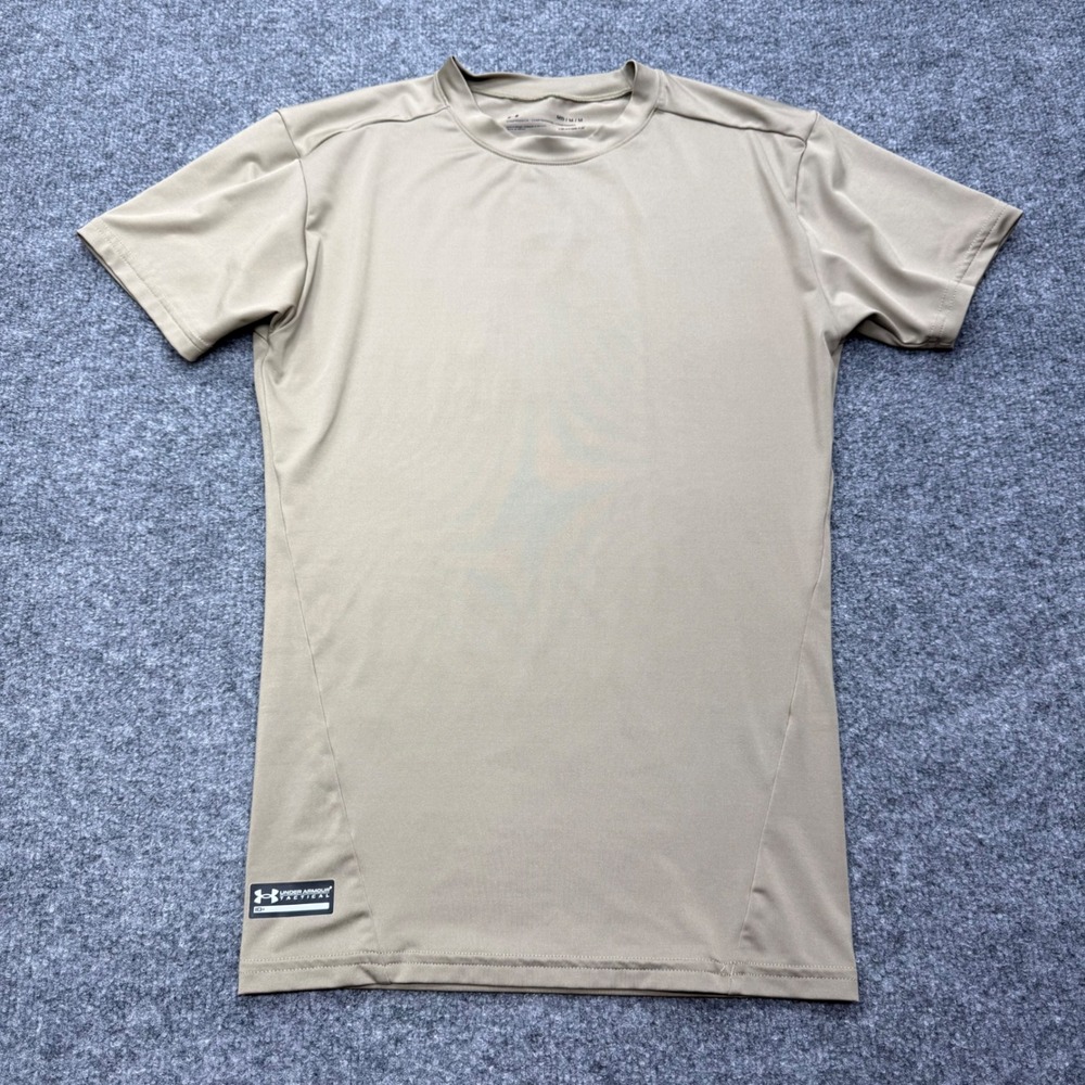 Under Armour Tactical HeatGear Compression Shirt Tan Coyote Brown Medium MD